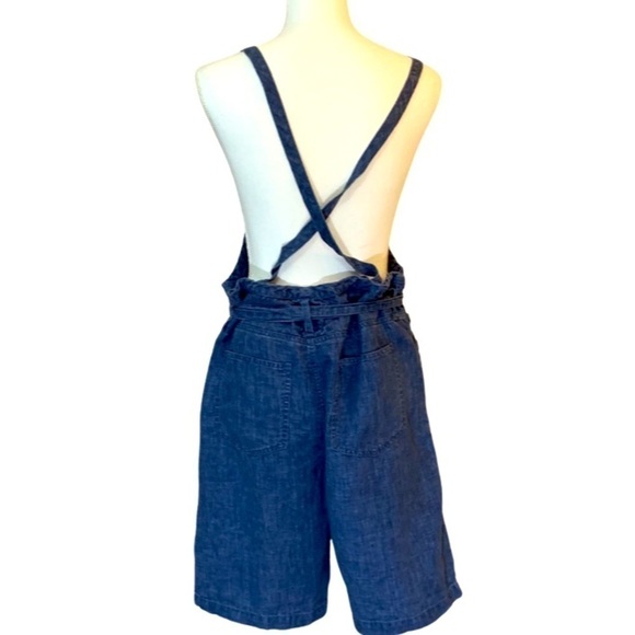 Current/Elliott Chore Overalls, bib, 0/27, bohemian, linen, prariecore - Picture 5 of 8